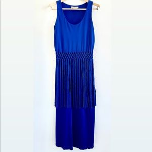 Anthropologie Fringe Midi Dress by Cluny